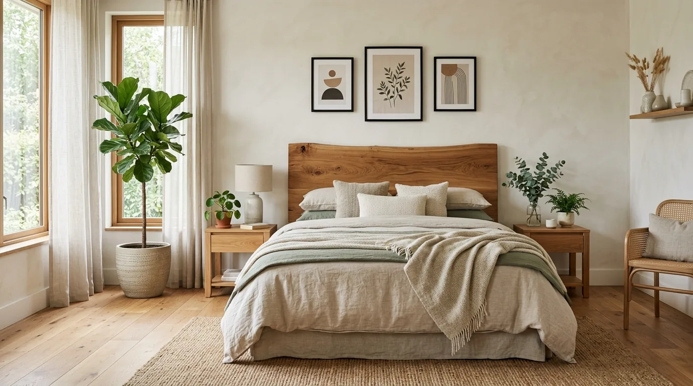 Keep storage hidden so the room can breathe inspiration for an organic modern bedroom.